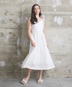 GRACE CONTINENTAL メッシュツイードキャミドレス