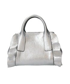 INTER-CHAUSSURES 【RIPANI】メタリックレザーフリルデザインミニバッグ