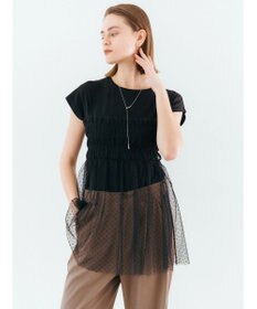 YECCA VECCA 【2点SET】マルチwayチュールオーバーキャミSET/Tee