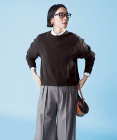 UNFILO タックワイドパンツ