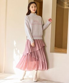 Feroux アシンメトリーティアード スカート