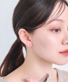 Phoebe 【金属アレルギー対応】プチフラワービジュースタッドピアス　オレンジ/ニッケルフリー（片耳）