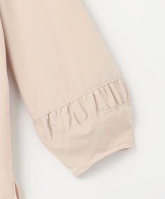 J.PRESS LADIES L コンビジャージー ギャザースリーブ カットソー