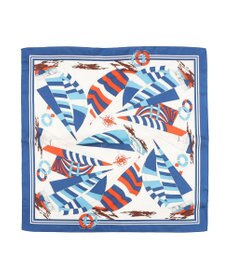 UNBILLION kakatoo ヨット柄シルクミニスカーフ