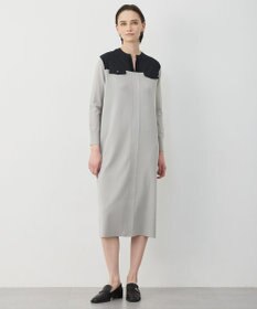 ICB L クリアレーヨンストレッチ ニットワンピース