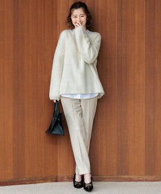 23区 【Oggi2月号掲載/新色追加】TRストレッチギャバ テーパードパンツ