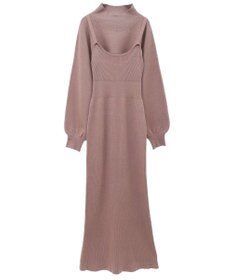 Green Parks ボレロ付ニットワンピース