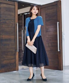 Tiaclasse L 【洗える】大人上品な総レースワンピース