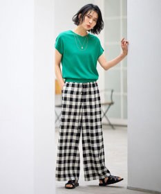 ANY L ハーフスリーブニット