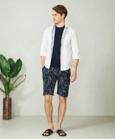 JOSEPH ABBOUD 【驚きの多機能】ライトウェーブ リゾートプリントハーフパンツ