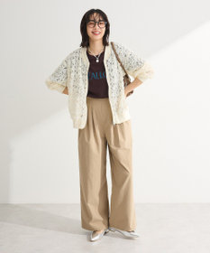 Green Parks フラワー柄チュールブルゾン