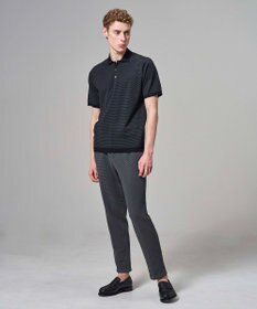 JOSEPH HOMME 【新柄】リュクスレーヨンボーダー　ポロニット