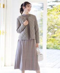 Tiaclasse L コンパクトなシルエットのキルティングショートコート