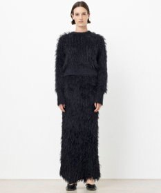 NAVE 【ReNAVE・洗える】メルティーシャギーニット スカート