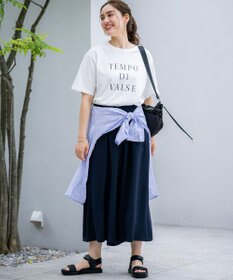 23区 L 【Lサイズ限定/吸水速乾/UVカット/接触冷感/】ストレッチジョーゼット ガウチョパンツ