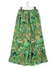 J.PRESS YORK STREET 【WOMEN】プリントリラックスワイドパンツ