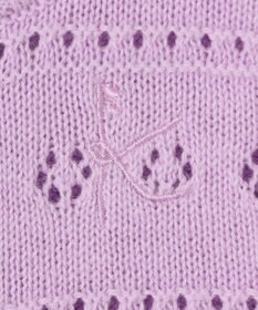 組曲 KIDS 【90-100㎝】フラワーアイレット カーディガン