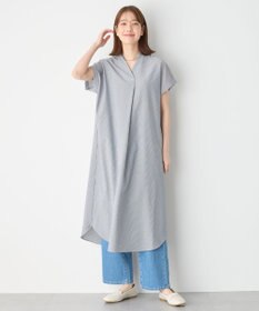 ANY 【洗濯機可】サッカーストライプワンピース