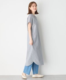 ANY 【洗濯機可】サッカーストライプワンピース