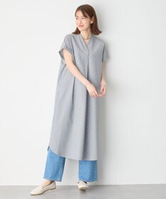 ANY 【洗濯機可】サッカーストライプワンピース