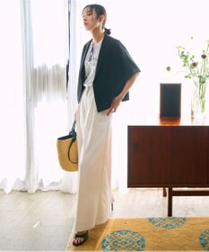 ICB 【UVケア・接触冷感・速乾・防シワ・洗える】 FluidBackSatin クロップドジャケット