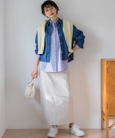 23区 L 【先行予約】スラブツイルストレッチ Iライン スカート