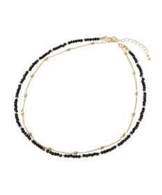 Green Parks カットガラス２連ネックレス