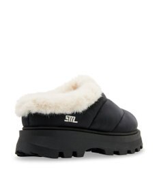 STEVE MADDEN FIRE PLACE 厚底キルティングファーシューズ