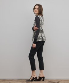 GRACE CONTINENTAL アニマルジャガードペプラムベスト