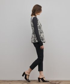 GRACE CONTINENTAL アニマルジャガードペプラムベスト