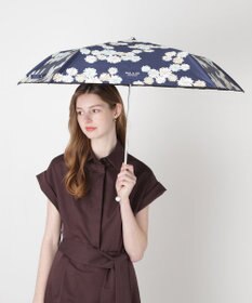 MOONBAT 【 遮光率100％/遮熱/UV/軽量】PAUL&JOE ACCESSOIRES(ポール&ジョー) 晴雨兼用日傘 クリザンテーム 総柄 花柄 折りたたみ傘