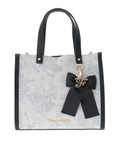 Maison de FLEUR フラワーガーデンプリント2Wayスクエアトート