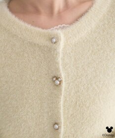 earth music&ecology 【予約】Disney/ポイントミッキーラメシャギーカーデ