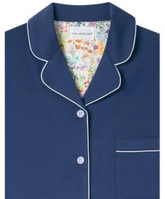 une nana cool 【綿100%】60/2 やわらか天竺 半袖開襟パジャマ MADE WITH LIBERTY FABRIC