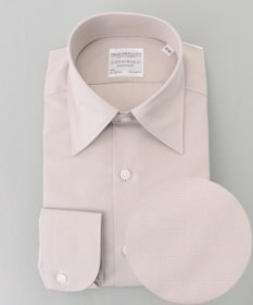 GOTAIRIKU 【形態安定】PREMIUMPLEATS_レギュラーカラー 通年ドレスシャツ_アイボリー(25年春夏モデル)