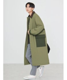 AMERICAN HOLIC キルポカ異素材Ｍｉｘロングコート