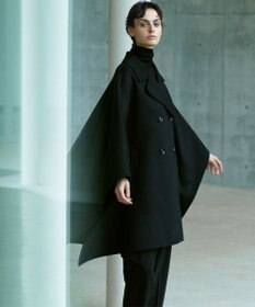 23区 【エステータ】ウールリバー ポンチョ コート