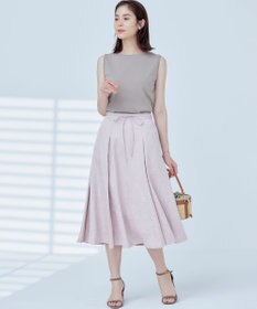 組曲 S 【WEB限定】エアリーフラワージャガード フレアスカート