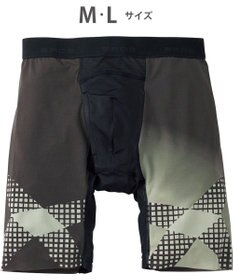 WACOAL MEN ボクサーパンツ【CROSSWALKER】はいて歩いてカロリー消費アップをめざそう！ムレ軽減設計 前開き スパッツ ロング丈 GX6007 /ブロス バイ ワコールメン