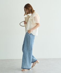 YECCA VECCA リボンスリーブブラウス