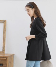 Tiaclasse L 【洗える】アシンメトリ―タックチュニック