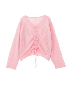 earth music&ecology フロントドロストシアープルオーバー