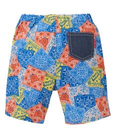 MIKI HOUSE HOT BISCUITS 【80-120cm】バンダナ柄 6分丈ハーフパンツ