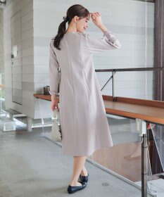 Tiaclasse L 【安田美沙子さん着用・洗える】フレアAラインリボンワンピース