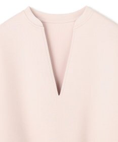 UNFILO BEAUTY FORM JERSEY キーネックプルオーバー