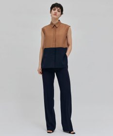 BEIGE， 【洗える】SERBES / ノースリーブブラウス