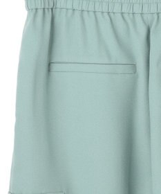 ICB 【先行予約】 FluidBackSatin ワイドストレートカーゴパンツ