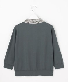 J.PRESS LADIES S 【2WAY】レースカラーコンビ カーディガン