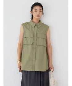 AMERICAN HOLIC ノースリーブＷポケットシャツ