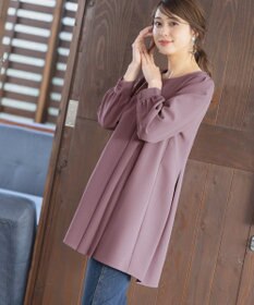 Tiaclasse L 【洗える】アシンメトリ―タックチュニック